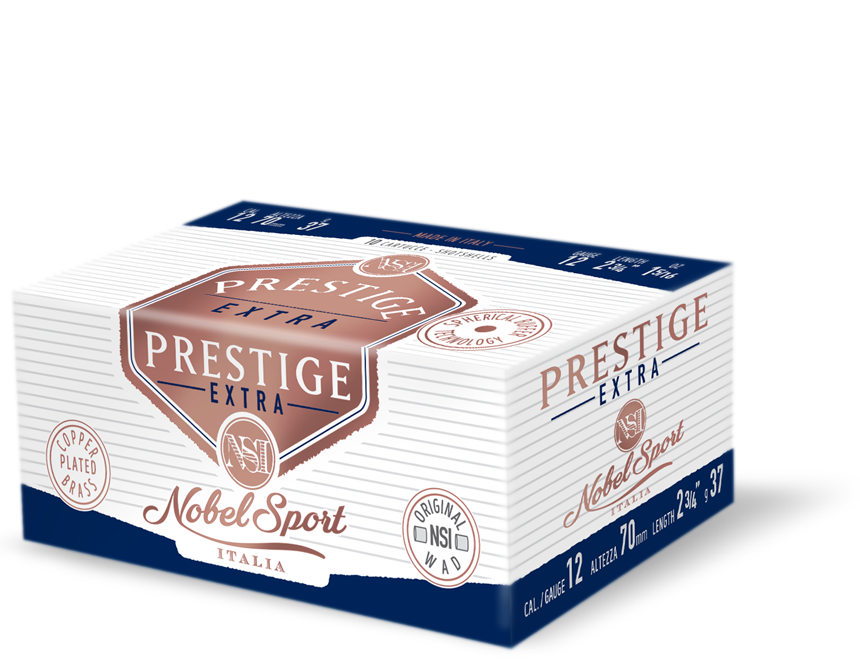 scatola cartucce caccia prestige extra 12