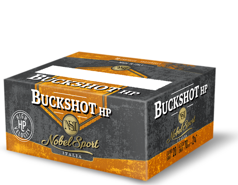 scatola cartucce caccia buckshot hp 20