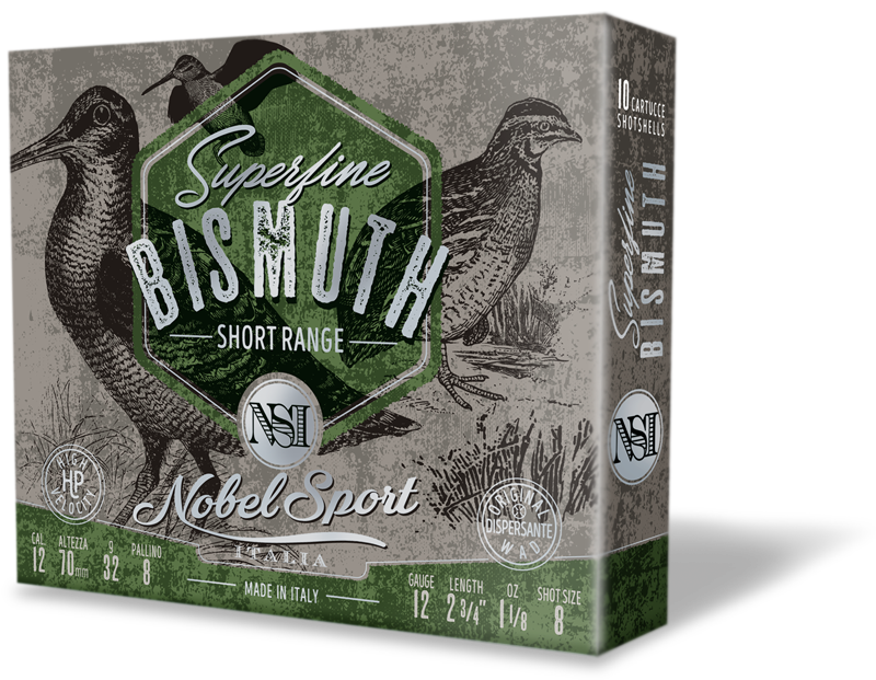 scatola cartucce caccia superfine bismuth short range