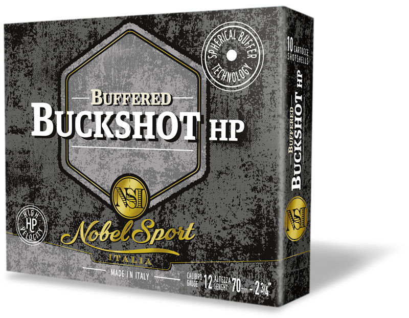 scatola cartucce caccia buckshot hp