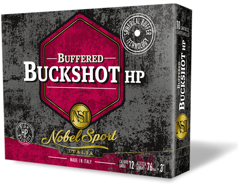 scatola cartucce caccia buckshot hp