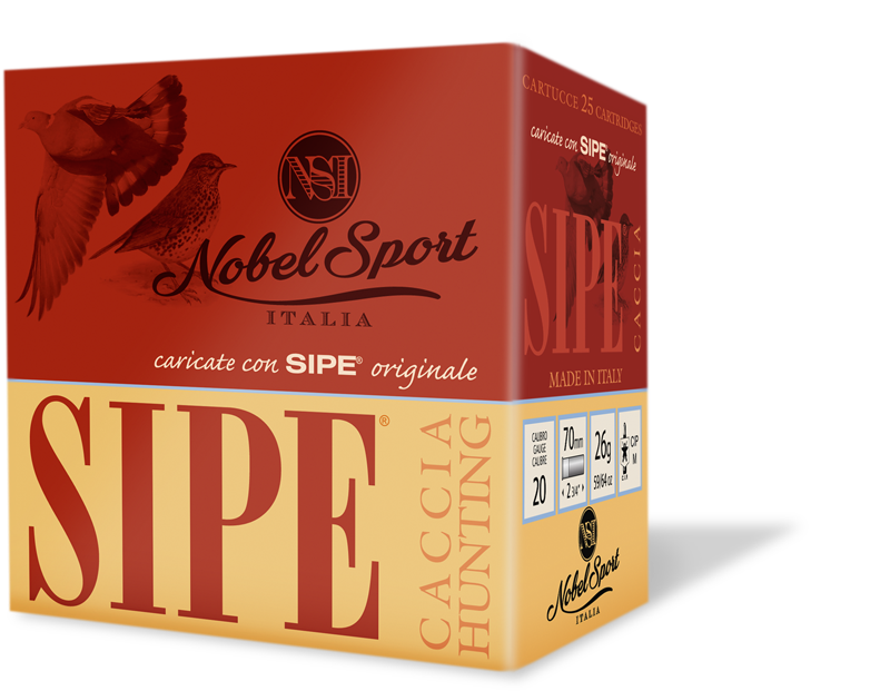 scatola cartucce caccia vintage sipe 20